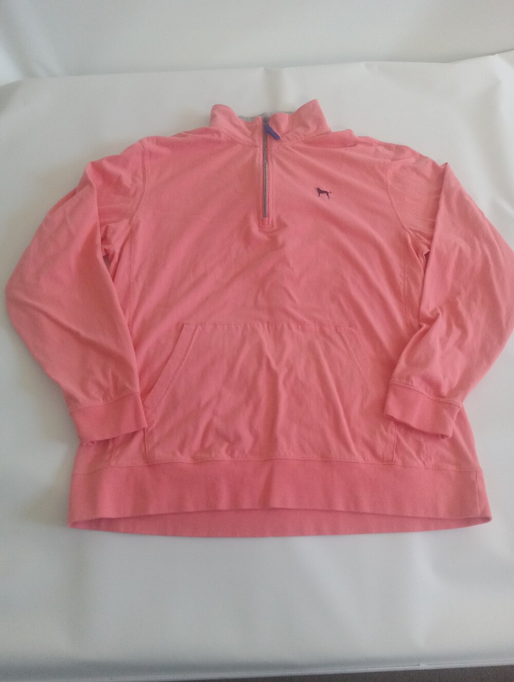 The Black Dog 1/4 Zip Pullover Sweatshirt Mens Med Salmon Jacket Vineyard Golf